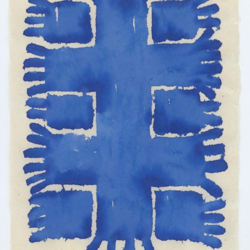 Two Blue Frogs Matting, 2025 
17 x 22 cm 
Ink on tibetan paper 
Price upon request