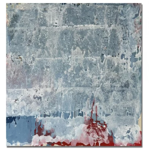 I Dreamt the Sky was Ice, 2023 
137 x 132 cm 
Stained spray paint on raw canvas 
Price upon request