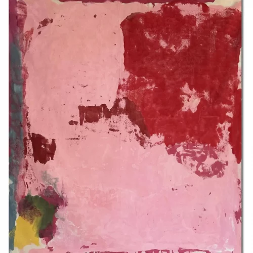 Let’s All Go To the Disco Disco, 2023 
157 x 137 cm 
Stained spray paint on raw canvas 
Price upon request