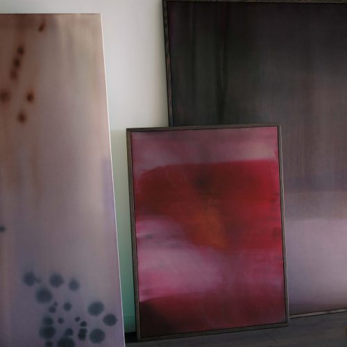 Peau Végétale, 2026 
125 x 95 cm 
Acrylic and ink on canvas 
Price upon request