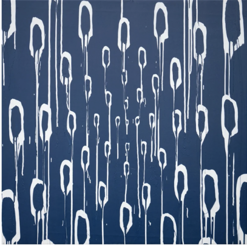 OUTTA THERE, 2023 
100 x 100 cm 
Acrylic on canvas 
Price upon request
