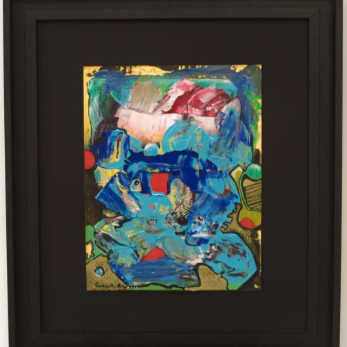 Untitled, 2025
30 x 24 cm and 50,5 x 44,5 cm with frame
Acrylic on cardboard, paintbrush and palette knife
Price upon request