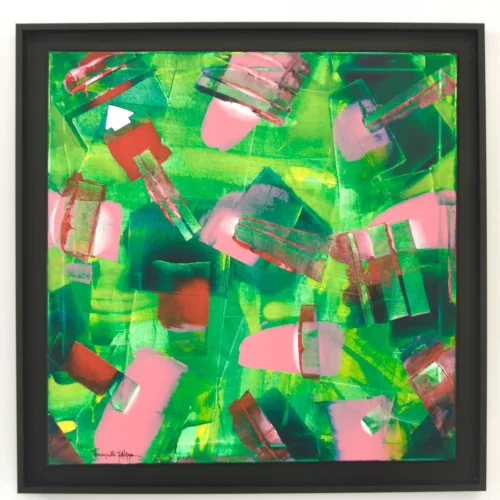 Untitled, 2026
60 x 60 cm and 68,3 x 68,3 with frame
Acrylic paint, knife and brush on canvas
Price upon request