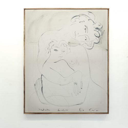 HUGS AND DAYDREAMS I, 2024 
100 x 80 x 5 cm 
Indigo on silk 
Sold