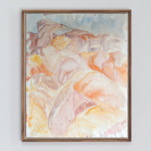 ROOTS RUN DEEP, 2024 
125 x 150 x 5 cm 
Acrylic on tea stained cotton canvas 
Price upon request