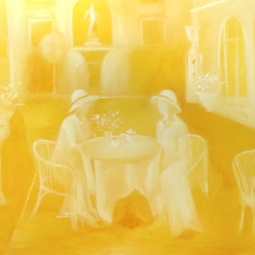 share this moment with me, 2026 
100 x 80 cm 
Oil on canvas 
Price upon request